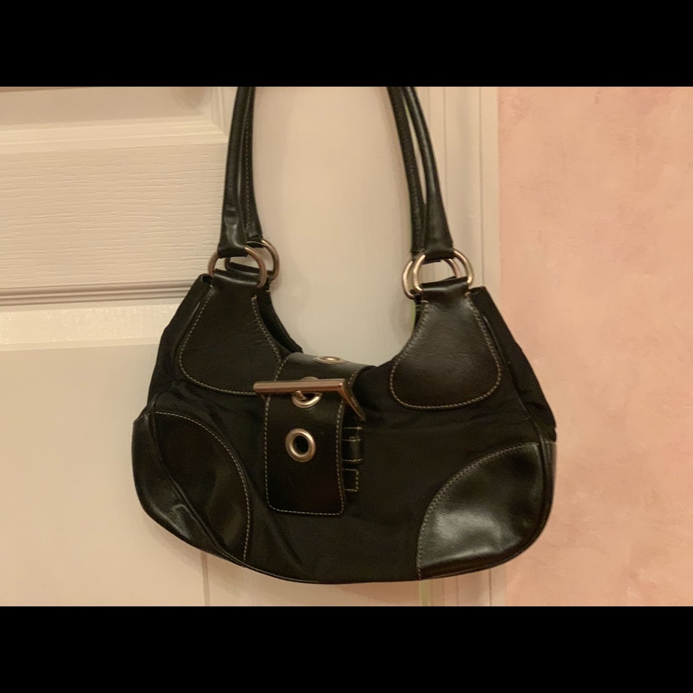 Prada Nylon and leather Black Bag. 100% Authentic.